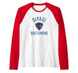 DePaul University Blue Demons Large Raglan Baseball Tee