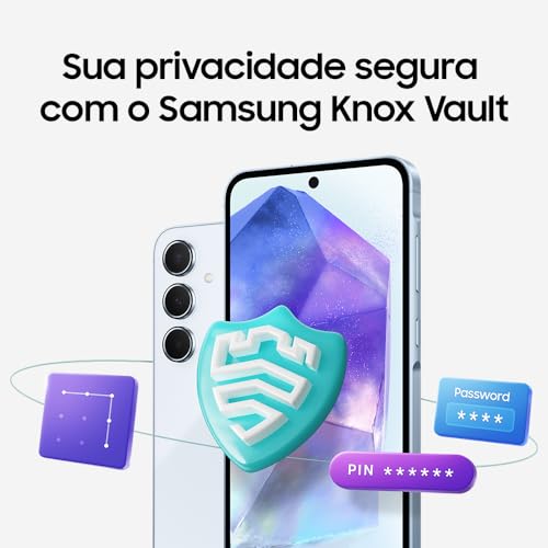 Celular Samsung Galaxy A55 5G, Câmera Tripla até 50MP, Tela 6.6