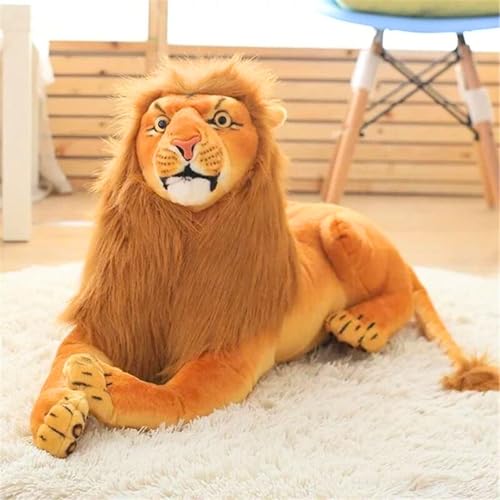 Image of Tickles Lion - King of The Jungle Soft Stuffed Plush Animal for Kids Birthday Gift (Color: Brown; Size: 45 cm)