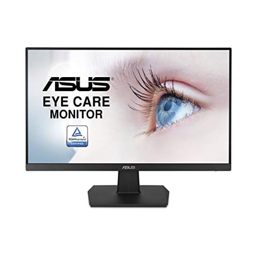 ASUS Va24Ehe, 23.8 Inch(60.452 Cm) 1920 X 1080 Pixels, LCD Backlit Computer Monitor, Hdmi Vga D-Sub Dvi-D, Adaptive-Sync, Black