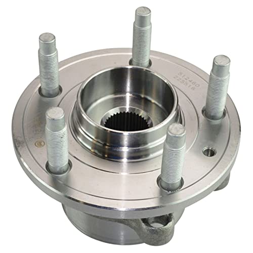 Image of TRQ Front and Rear Wheel Bearing & Hub Assembly Set 4 Piece for 2011-2012 Ford Explorer 2013-2019 Explorer Police Package Steel Wheels 2013-2019 Police Interceptor Utility