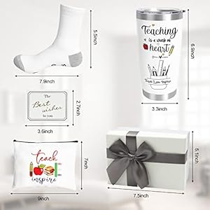 Teacher Appreciation Gifts,Best Teacher Gifts for Women,Teacher Retirement Graduation Gifts with 20 OZ Wine Tumbler,Unique Makeup Bag Gifts for Teachers,Thank You,Birthday,Christmas Gifts Teacher Appreciation GiftsBest Teacher Gifts for WomenTeacher Retirement Graduation Gifts with 20 OZ Wine TumblerUnique Makeup Bag Gifts for TeachersThank YouBirthdayChristmas Gifts
