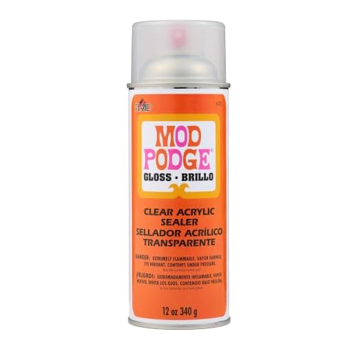 Mod Podge Spray Acrylic Sealer that is Specifically Formulated to Seal Craft Projects, Dries Crystal Clear is Non-Yellowing No-Run and Quick Drying, 12 ounce, Gloss