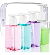 Travel Bottles Travel Accessories Toiletries 4 Pack 3.7oz/110ml Travel Shampoo and Conditioner Bo...