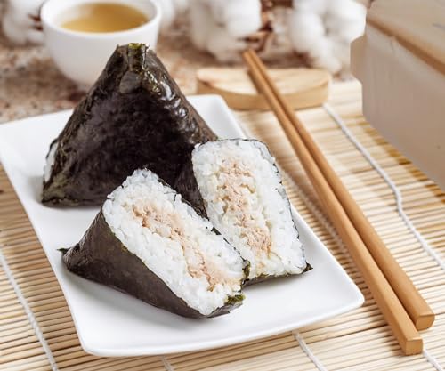 Triangle Sushi Samgak Gimbap Onigiri Seetang 100g 100 Blätter | Perfekt für Lunchboxen | Vielfalt an Füllungen möglich | Knuspriger Genuss bis zum letzten Bissen | Einfach zu verwenden