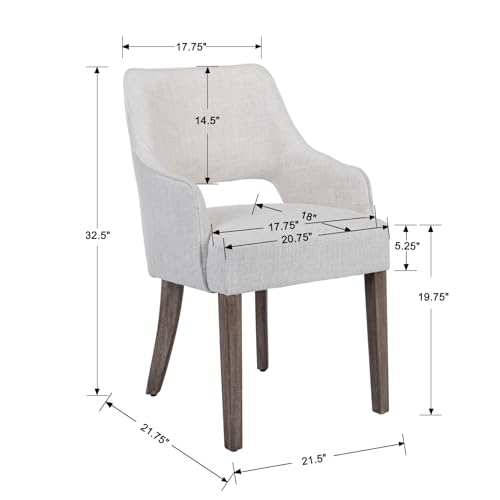 Kmax-Linen-Fabric-Dining-Chairs-Set-of-2-Upholstered-Side-Chairs-Farmhouse-Accent-Chairs-with-Open-Back-Wood-Legs-for-Dining-Room-Guest-Room-Restaurant-CreamWider-Seats Kmax Linen Fabric Dining Chairs Set of 2 Upholstered Side Chairs Farmhouse Accent Chairs with Open Back Wood Legs for Dining Room Guest Room Restaurant CreamWider Seats