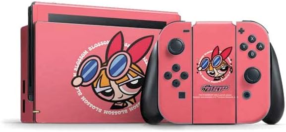 Skinit Decal Gaming Skin Compatible with Nintendo Switch Bundle - Officially Licensed Cartoon Network Powerpuff Girls Buttercup Green Hearts Design