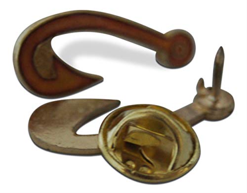 5-Piece Fish & Hook Father's Day Gone Fishing Trip Lapel Pin Or Hat Pin & Tie Tack Set With Clutch Back By Novel Merk #TOP7