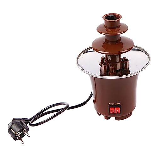 Chocolate Fondue Enjoy Delicious Chocolate FConvenient And Fun: The CFF3BR 3 Tier Chocolate Fondue Allows You To Enjoy The Deliciousness Of Chocolatondue At Home Grape Press to Make (Khaki, One Size)