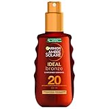 Garnier Sonnenöl mit LSF20, Feuchtigkeitsspendender Sonnenschutz und Bräunungsbeschleuniger, Ambre Solaire Ideal Bronze, 1 x 150 ml