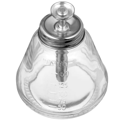 Botella Dispensadora de Vidrio Prensada de 180 Ml Bomba de Presión Metálica Cierre Hermético para Líquidos Cosméticos y Manicura Envase Vacío Seguro Olor para Belleza y Cuidado
