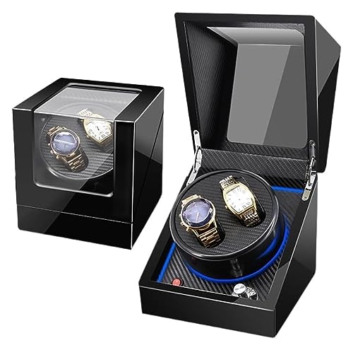 Cajas giratorias Caja de reloj enrollable Soporte de reloj Caja de reloj Enrollador de reloj automático Doble motor silencioso Reloj Stora Adaptador alimentado por batería Organiz Expositor de colecci