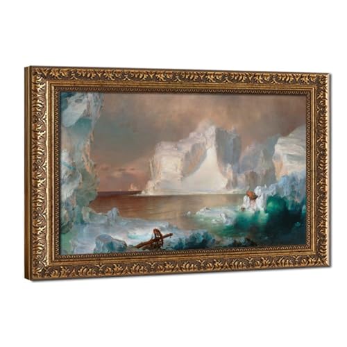 The Icebergs impression toile de qualite superieure 50x76