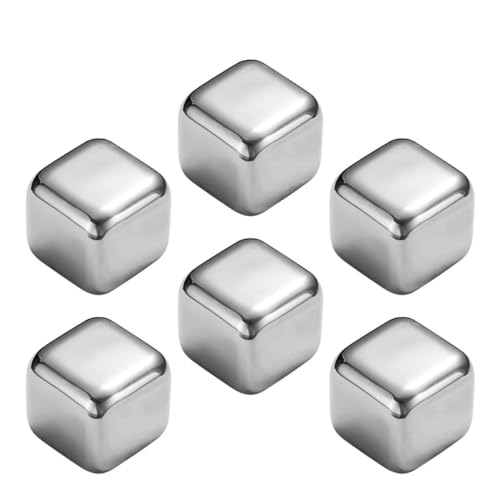 Luxshiny 6piezas Tarta De Hielo para Vino Piedras para Whisky Resistentes Al Desgaste Accesorios para Vino Practicos Hogar Cubitos De Hielo para Enfriar Bebidas
