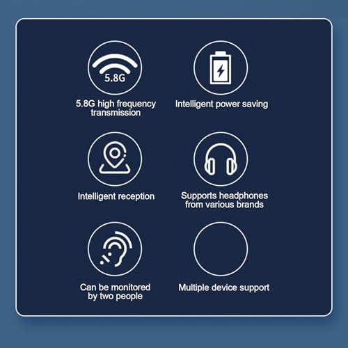 Récepteur d'oreille sans fil professionnel batterie lithium longue durée