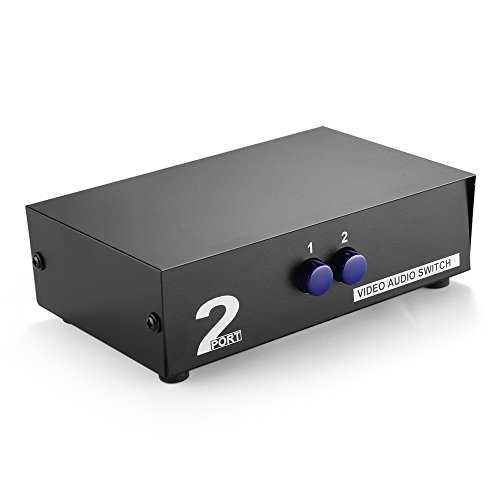 TNP AV Switch Box Switcher Selector (2 Input 1 Output) - 2 Way