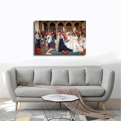 Mariage princesse Béatrice impression sur toile pour décorer le bureau - 4