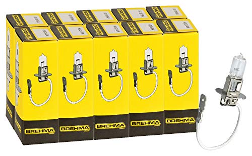 10x BREHMA H3 Halogen Autolampe 12 Volt 55 Watt PK22s