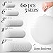 White Paper Lanterns - 60 Piece Set - Party Decorations - Hanging Chinese Lanterns in Sizes of 4
