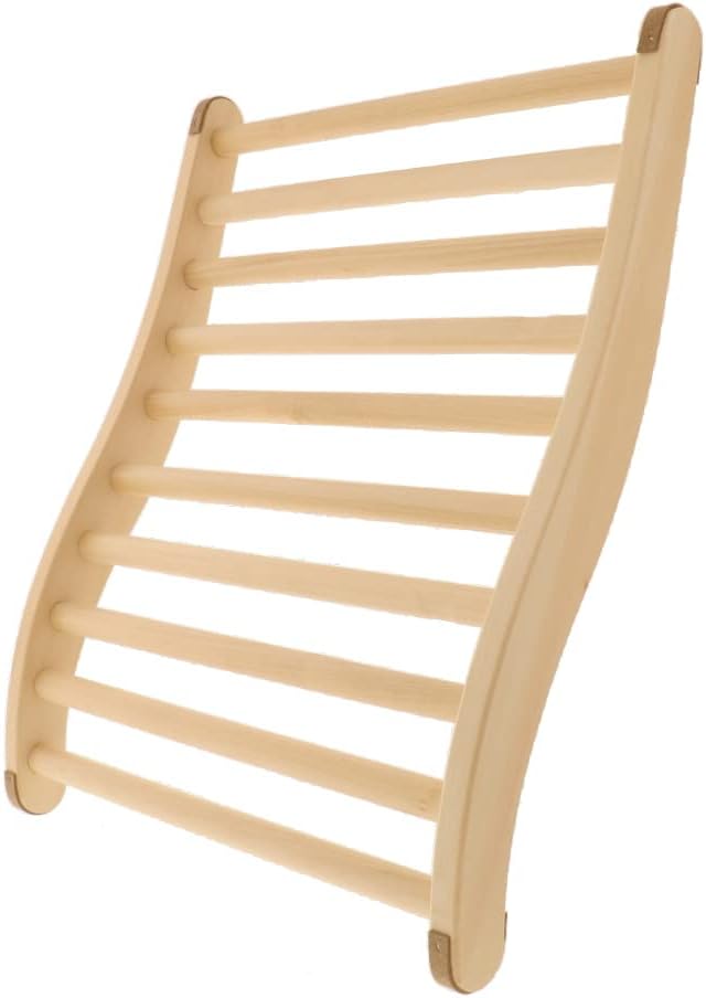 Ergonomic Backrest from Soft wood with non-slip Stopper