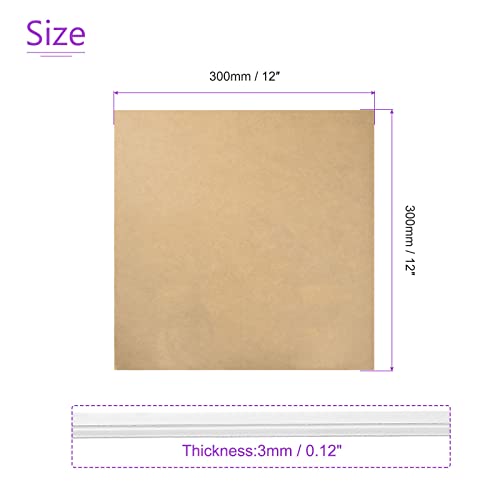 Image of DMiotech 2pcs 12 inch x 12 inch 3mm Thick Plastic Acrylic Board Acrylic Sheet PMMA Acrylic Board for Craft DIY Display Project Sign Blank White Clear