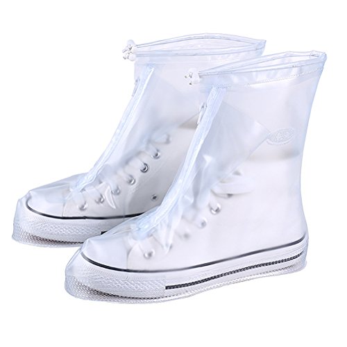 CCZZ Wasserdicht Regenschuhe Überziehschuhe Herren Damen Regen Schutzschuhe Fahrrad Überschuhe Regenkombi Rutschfestem Schuhhülle Unisex