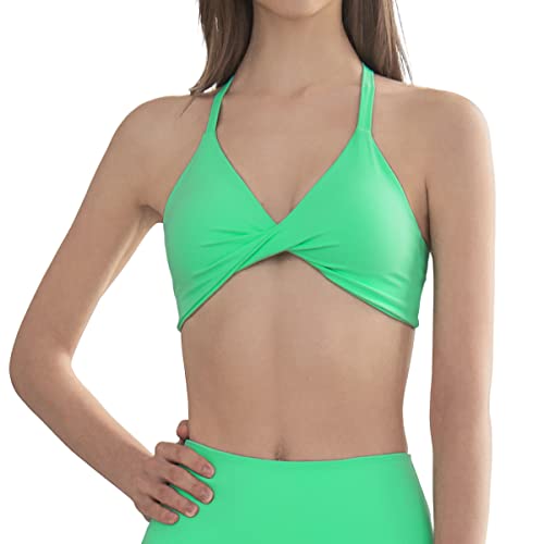 Brasier deportivo para mujer BaronHong espalda descubierta yoga verde L