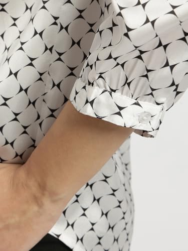Image of FableStreet Women Formal & Casual Top | V-Neckline with Gathered Back Detail & Three-Quarter Sleeves | Premium Satin Fabric for Office Wear & Sophisticated Outings
