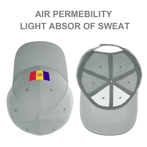 Kids Baseball Cap Andorra Flag Hat for Boys Girls Adjustable Snapback Trucker Hats Sports Outdoor Travel3