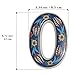 Large Ceramic Housewarming Sign Ceramic Address Plaque House Numbers Sign Door Personalized Coloured Decorative Hand Decoratede Housewarming Gifts Tulip Design 12 * 9 cm (Navy Blue, 1)