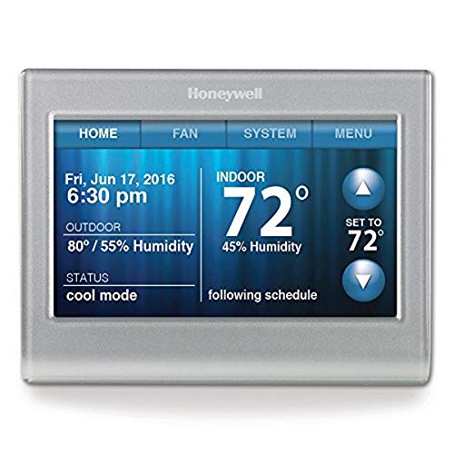 Honeywell RTH9580WF Smart Wi-Fi 7 Day Programmable Color Touch Thermostat, Works with Amazon Alexa