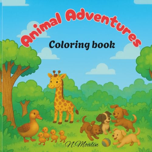 Animal Adventures: Coloring Book