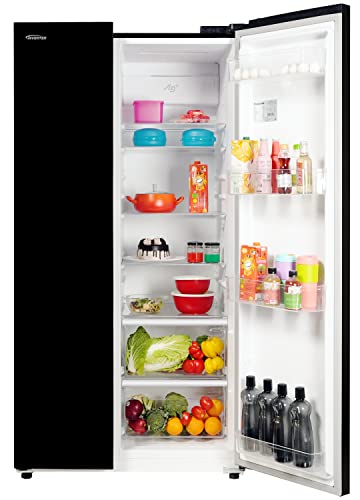 Panasonic 592 L Wifi Inverter Frost-Free Side by Side Refrigerator (NR-BS62MKX1, Black, Stainless Steel Finish) - Image 6