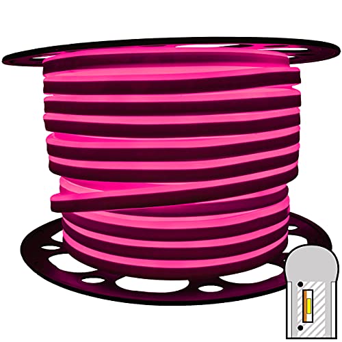 Tira de luz LED Neon Rosa SMD 120 Volt 45 m miniatura 2
