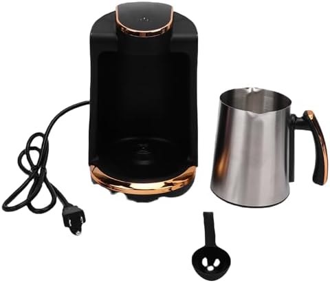 Fabater 550W Turkish Coffee Maker Stainless Steel 250ML Single Cup, Portable Turkish Coffee Machine for Home Office Travel, Fast Heating Easy Operation (US Plug 110V) - 5
