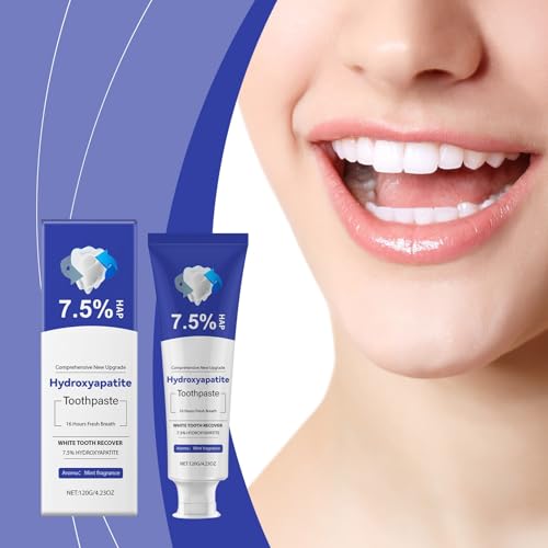 Hydroxyapatit Zahnpasta mit Vitamin C, Weißmachende Zahncreme für Zahnschmelz-Stärkung und Verfärbungsvorbeugung, Frischer Atem - 120g – Bild 7