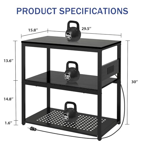Support d'aquarium en métal à 3 niveaux capacité de 300 kg - 3