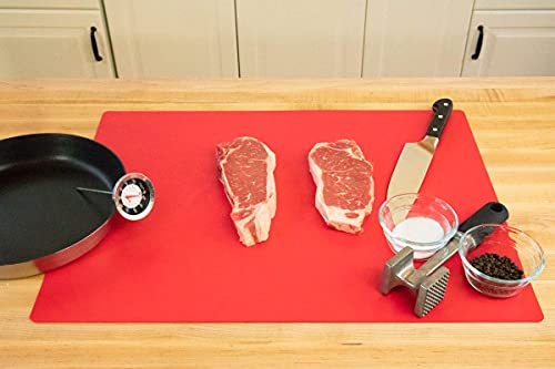 Commercial Grade Cutting Board Mats, Extra Large 24 X 18 Inch, Multi-Color 4 Pack Set #TOP3