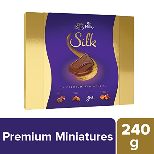 Image of Cadbury Silk Dairy Milk - Silk Miniatures Collection,240 Gram & Dairy Milk Chocolate Home Treats,126 Gram - Pack Of 4