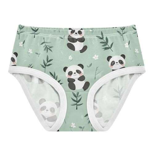Wusikd Cute Panda Girls' Underwear Cotton Girls Briefs Soft Toddler Underwear 2T