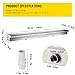 VEVOR Pool Fountain Stainless Steel Pool Waterfall Spillway with Pipe Connector Rectangular Garden Outdoor (59.1