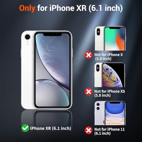 SUPFINE Magnetic for iPhone XR Phone Case(Compatible with MagSafe)(Military Grade Drop Protection) Slim Translucent Matte Shockproof with Anti-Fingerprint Phone Case,Dark Purple