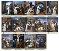 Religious Supply Emmerich Outdoor Aluminum Stations of The Cross Plates (Set of 14)