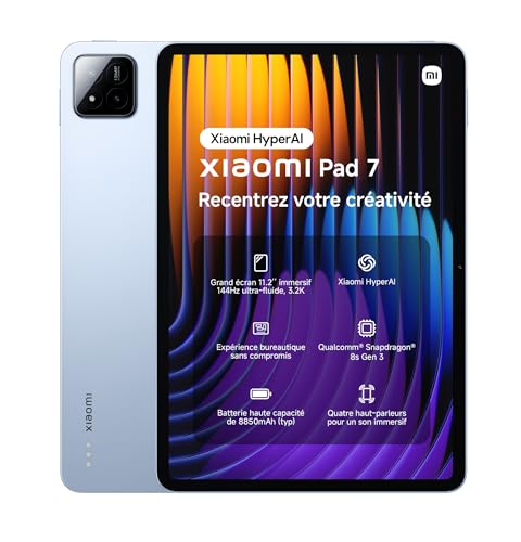 XIAOMI Pad 7 11.2" tablette grande autonomie 8850mAh pour éliminer les pannes de batterie