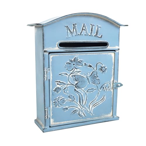 BIG FORTUNE Wall Mount Mailbox for House Outside Vintage Metal