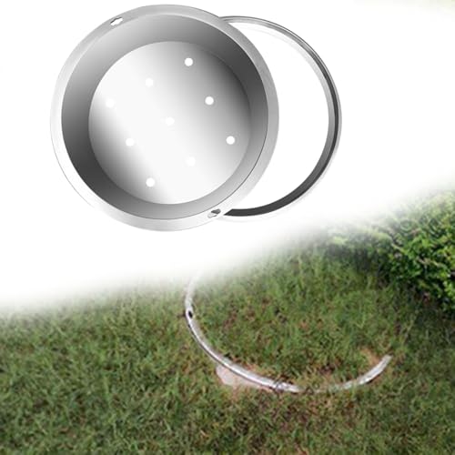 Image of Invisible Inspection Decor Covers For Commercial/Residential Inspections, Sturdy Stainless Steel Round Hole Lid, Commercial Reinforced ManHole Cover(Dia 14in)