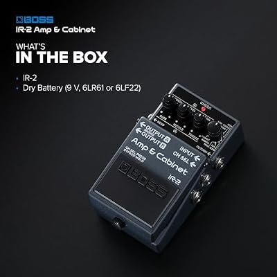 BOSS IR-2 Amp & Cabinet | Premium Amp Emulator & Cabinet IR Loader | 11 Different Amp Types | Cab IRs from Celestion Digital | Simple User Interface | USB-C for Recording & Audio Playback
