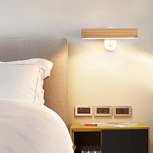 Lámpara de pared LED ajustable de 22cm en color blanco con interruptor integrado 5
