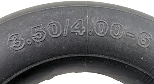 2 PCS 3.50/4.00-6 Tire Inner Tube with TR-13 Straight Valve Stem for Hand Trucks, Lawn Mowers, Yard Trailers, and Wheelbarrows