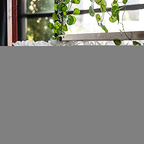 Cortinas cortas semitransparentes con bolas LUNEZY para ventanas pequeñas 3